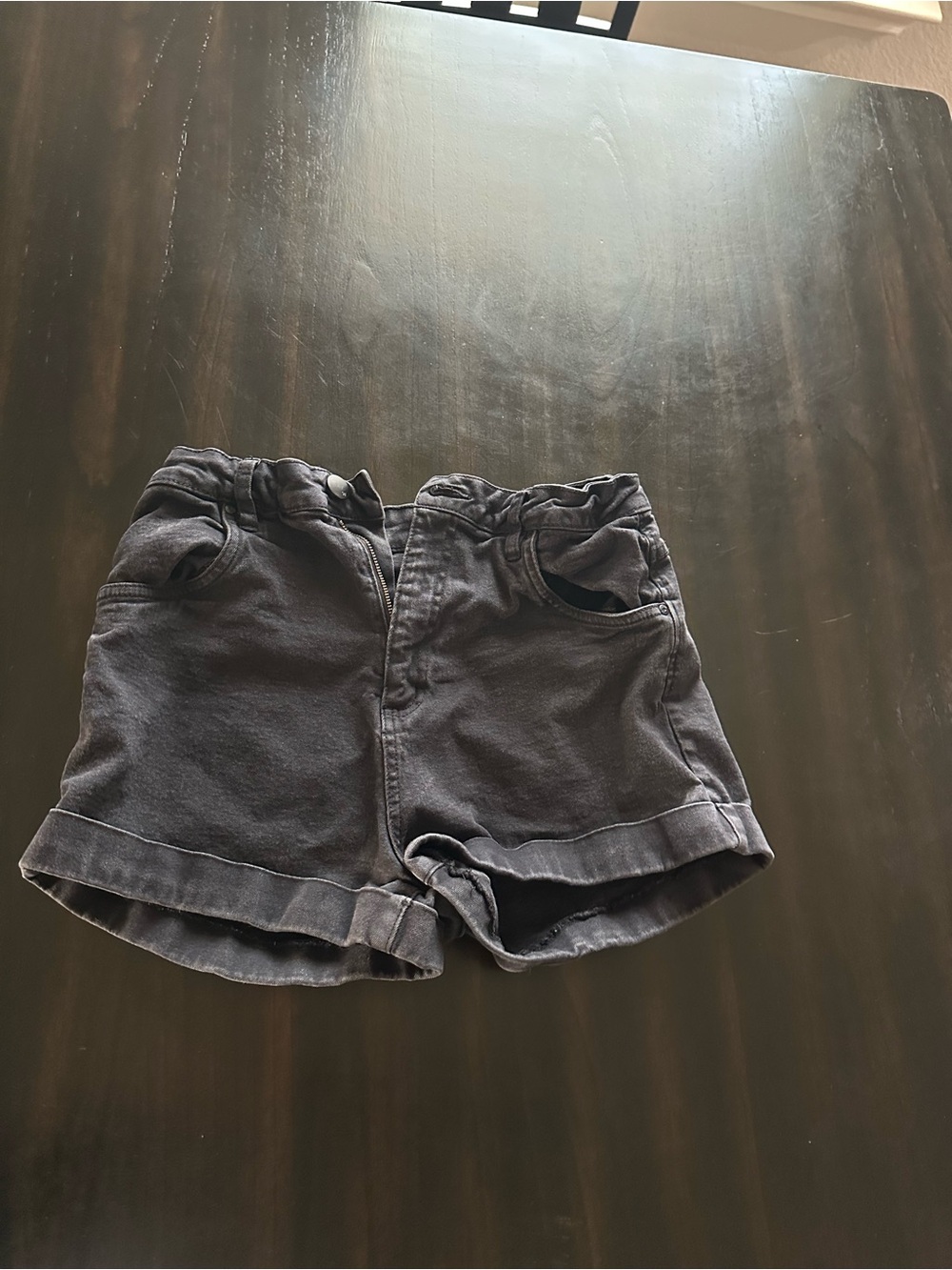Cotton On Black High-Waist Rolled-Hem Shorts